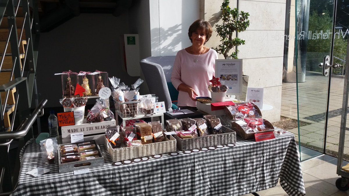 Come say Hi to Judith from <a href="/Madeatthemeadow/">Made at the Meadow Chocolates</a> the first of our Xmas #popupshop series 😄#chocolates #leedshour