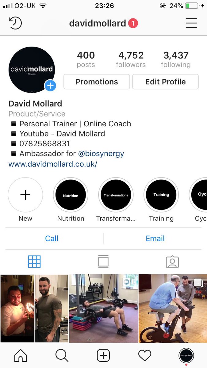 Everybody go and follow @david_mollardpt on twitter and Instagram for fitness and nutritional videos and posts