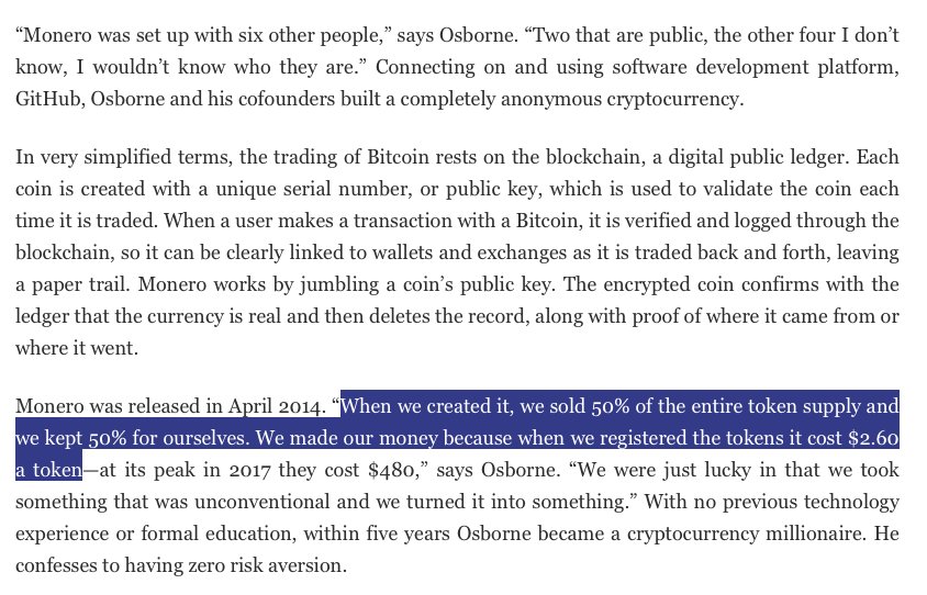 fluffypony's tweet image. PSA: Ezekiel Osborne is not one of the original Monero core team members that started the community-based stewardship of Monero, nor has he EVER been involved with Monero in ANY way. Until today none of us had ever even heard of him!
cc @ForbesME @ClaudineColetti @patron_io