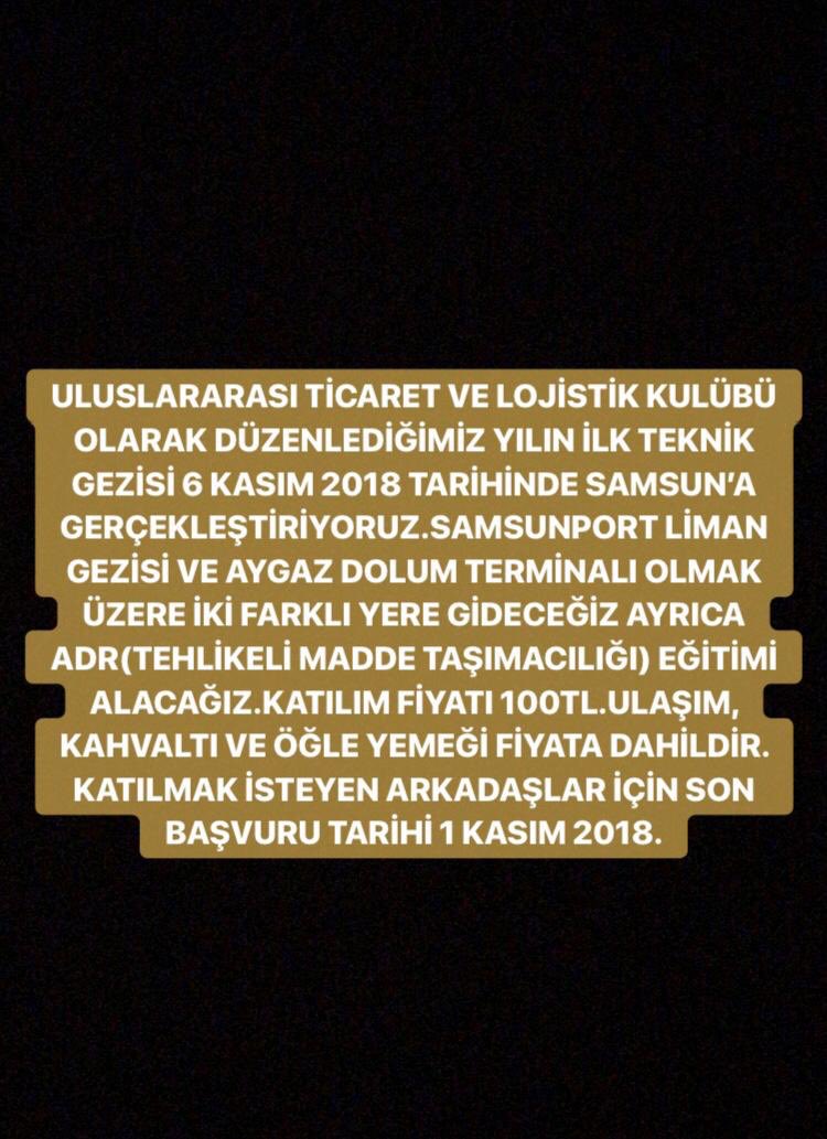 OhuLojistik's tweet photo. Sizleride aramızda görmekten mutluluk duyarız.😊
#lojistik #utly #NigdeÖmerHalisdemirÜniversitesi #logistics https://t.co/wpzzfRjidl