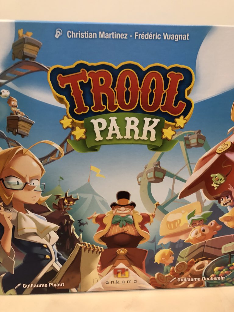 株 ジーピー広報 A Twitter フランスゲームメーカー Ankama新作 トロールパーク をゲムマで発売 自分の遊園地を作るゲーム 手軽ながらも完成度が高い内容です