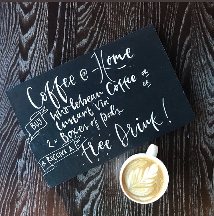 Join in our coffee at home event today! Take some coffee home with you for the weekend and we will throw in your favourite drink for free 😊 #york #coneystreet #coffeeathome #latteartheroes #emea