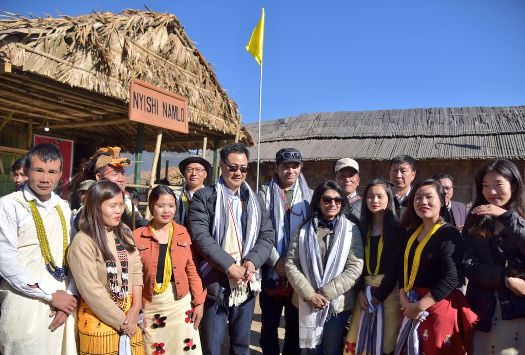 KirenRijiju's tweet photo. "TAWANG FESTIVAL 2018" opens with amazing cultural display. I'm happy to see the enthusiasm amongst the people and large numbers tourists coming from different areas to enjoy the carnival. https://t.co/0lv9xcpOnm