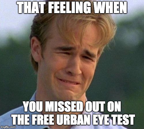 OCOGlasses's tweet image. Tomorrow is your last chance to get your free #UrbanEyeTest 👉👓📍⌚️