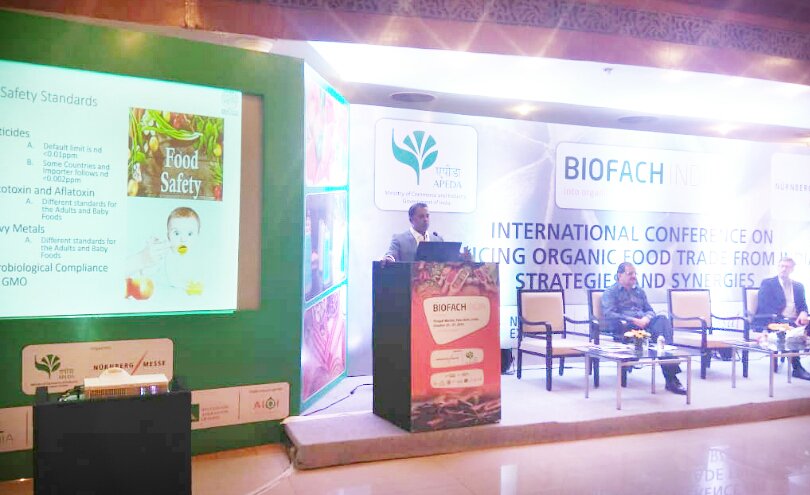 APEDADOC's tweet photo. #BIOFACH2018
Speakers addressing the participants at the 2nd Technical session of International Conference :
1. Dr. Tapan Ray, PraThithi Organic
2. Mr. Roland Grandel, IONC, Germany
3. Mr. Rohit Jain, OFAI, Rajasthan https://t.co/WWYiPc1dZt