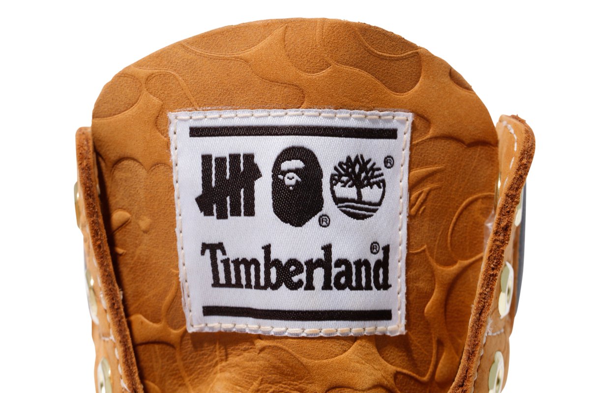 undefeated x bape x timberland