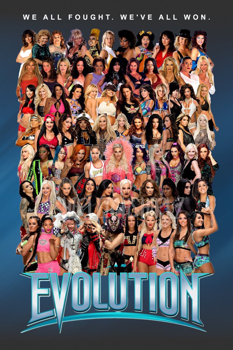 MsCharlotteWWE's tweet image. WE ALL FOUGHT.
Credit: @ShirleighShirlz #Evolution
