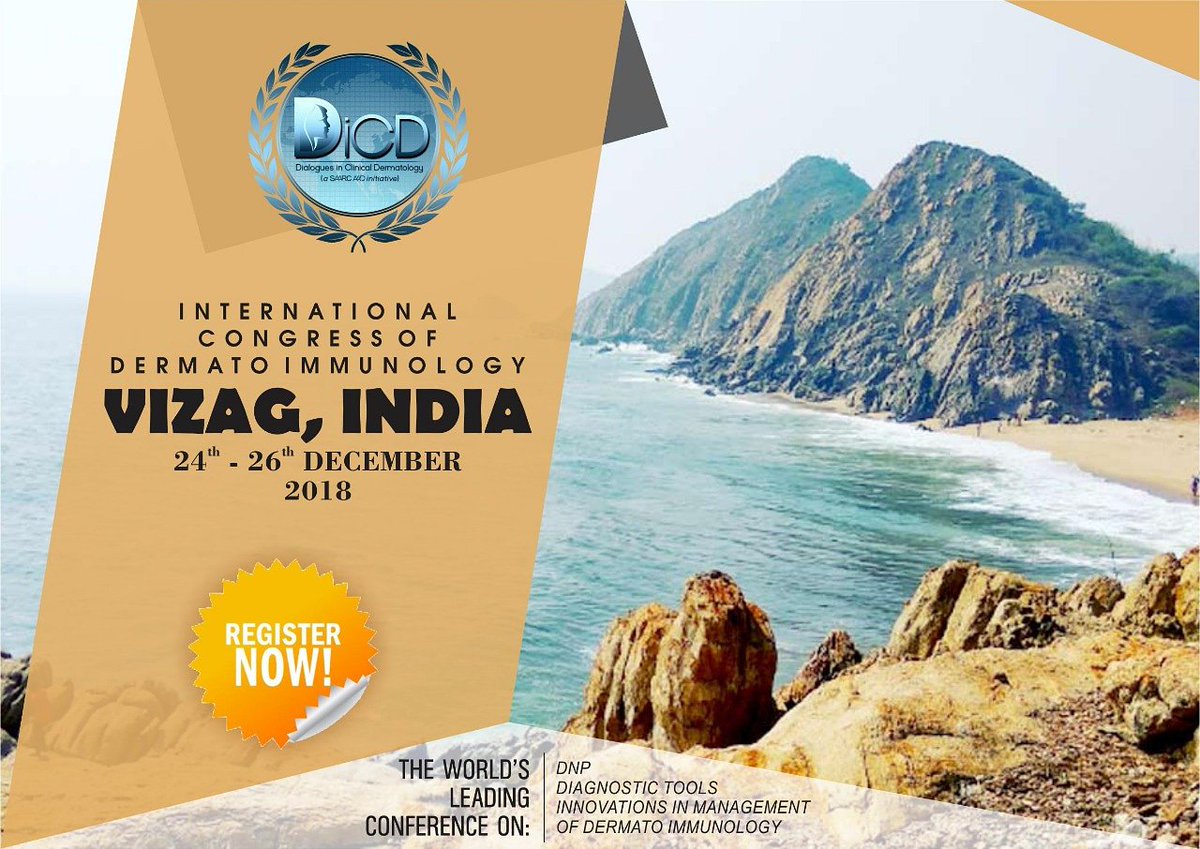 SAARCAAD's tweet photo. Join the compelling scholars to Orchestrate the perfect outcome for all the complexities that the world is facing today with DiCD’s International Congress on Dermato Immunology at Vizag from 24th to 26th December.
Register now at https://t.co/wB3fqg1o9y.#SAARCAAD #DiCD #Aesthetic https://t.co/WwYdi4dWjn