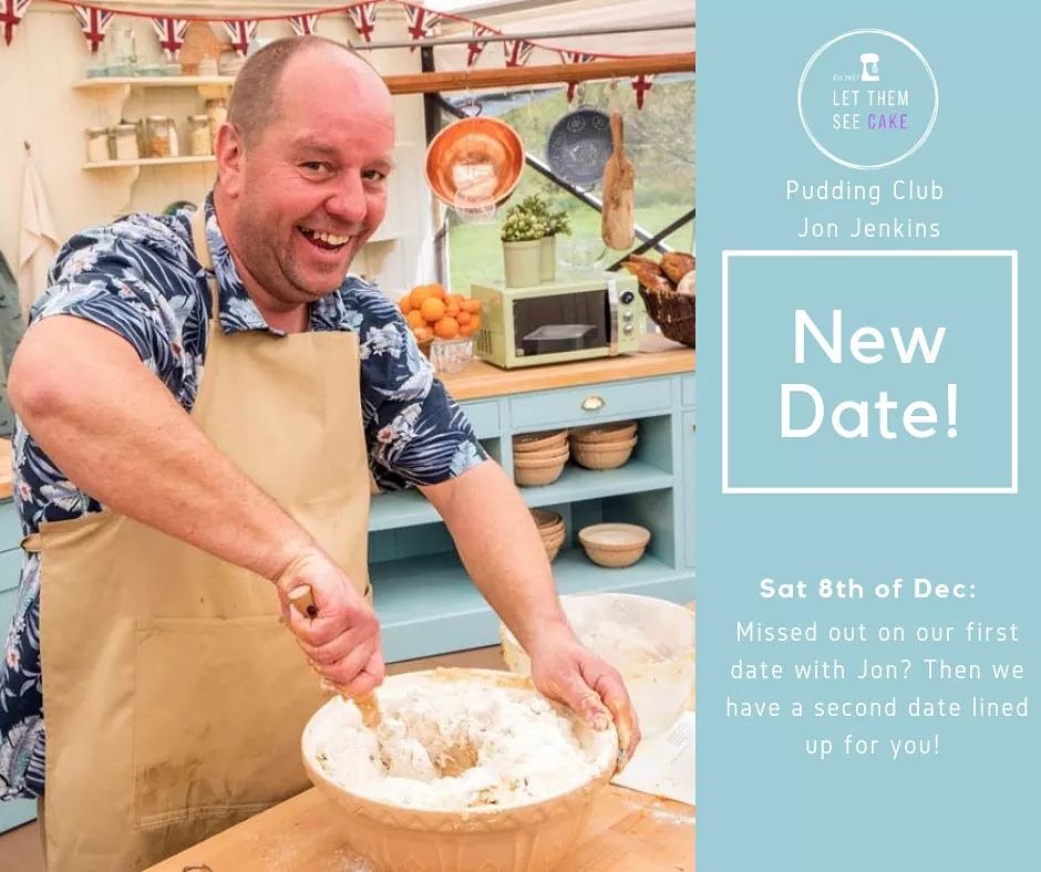 ****READ ALL ABOUT IT***

Yes you have heard correctly! We are having a second Pudding club evening with Jon Jenkins from the Bake off! Well it is christmas after all!! 

Tickets on sale this Sunday 28th at 9am