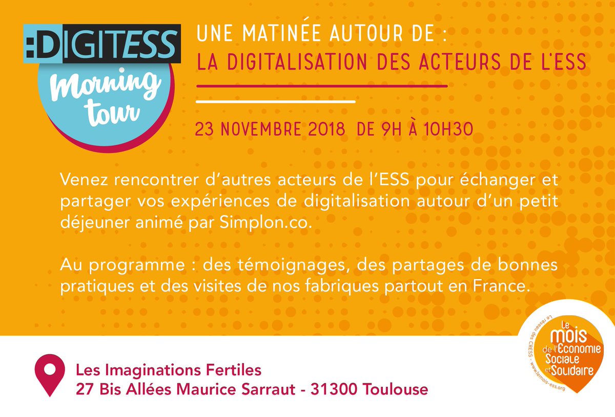 Simplon_Occ's tweet image. Inscrivez vous dès maintenant 👉 clem55.typeform.com/to/IAEYi5
#DigitESS #MorningTour #MoisEss2018 #simplonco #simplonocc