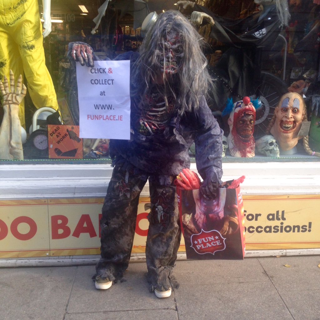 FunPlaceie's tweet image. Order your Halloween clobber with CLICK &amp;amp; COLLECT at funplace.ie!We're the only costume shop to offer this handy service and unlike pop -up Halloween stores that come and go, if you have an issue, you know where to find us all year round! #lhalloween #ststephensgreen