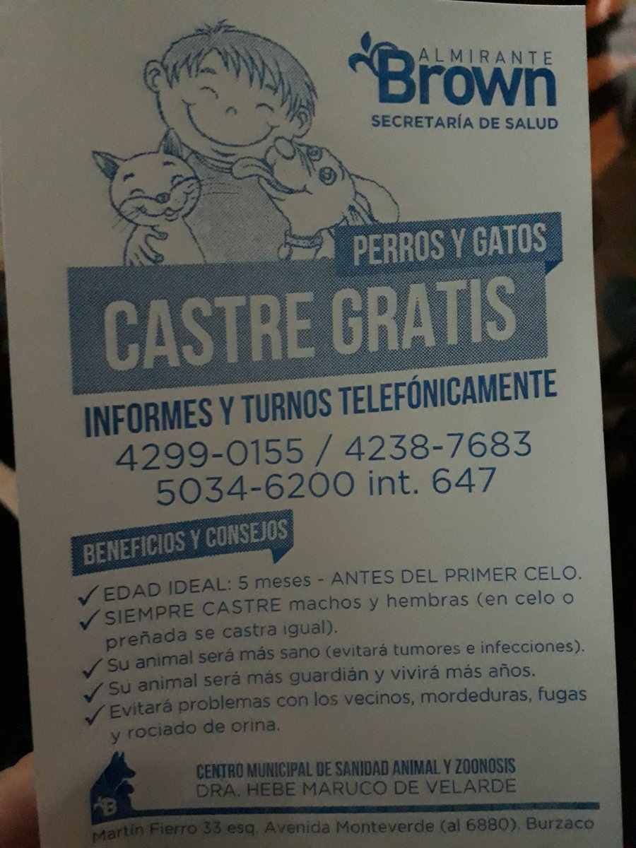 lamicaamica's tweet image. SOLANO CASTRACIONES GRATIS ! DIFUNDIR 
#RedVirtual #Castracion #Gratis #Vacunación