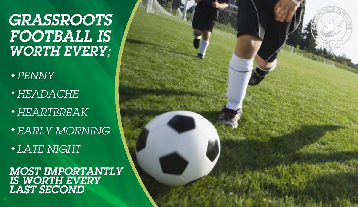 Teamgrassroots_'s tweet image. Grassroots Football is worth....