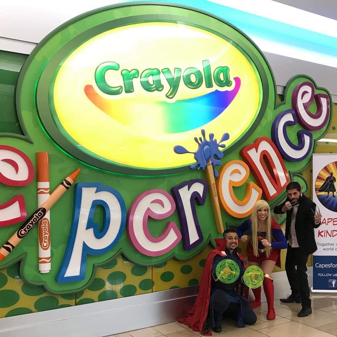 CapesForkindnes's tweet photo. We had a great time at the Crayola Experience Sensory Event interacting with the kids. It’s so wonderful to see that there are options available to families with children who have sensory sensitivities. I hope that more companies in the future follow Crayola Experience’s example https://t.co/frNQ2D7NRu