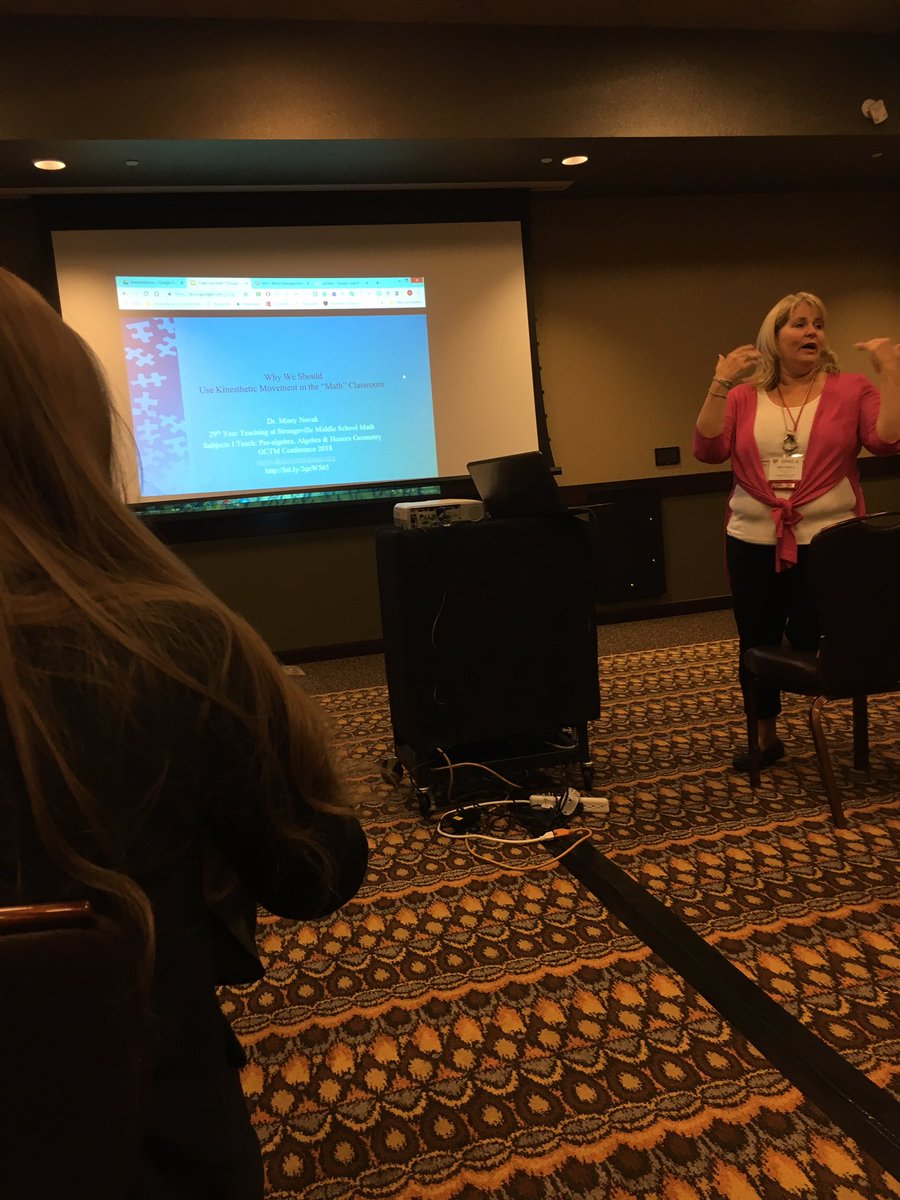 LoweBeaverLocal's tweet photo. Ready to get the day movin’! Kinesthetic Movement in Math @ #omla2018 https://t.co/2NHWEYu2MD