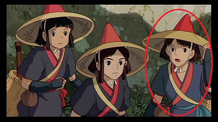 キャッスル على تويتر カヤの右側にいるエミシの少女a役は トキを演じる島本須美さんが担当しています 本作はメインキャラクターを演じた声優陣がチョイ役もこなしていることが多々あります もののけ姫