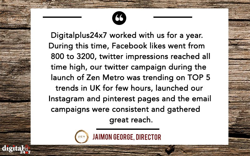 Digitalplus24x7's tweet photo. We feel we are as good as what our clients think about us. Here's what one of our client #Jaimon from @MetroBarBham has to say about us...
.
.
.
.
#testimonial #digitalservices #happyclient https://t.co/OO6eHai027