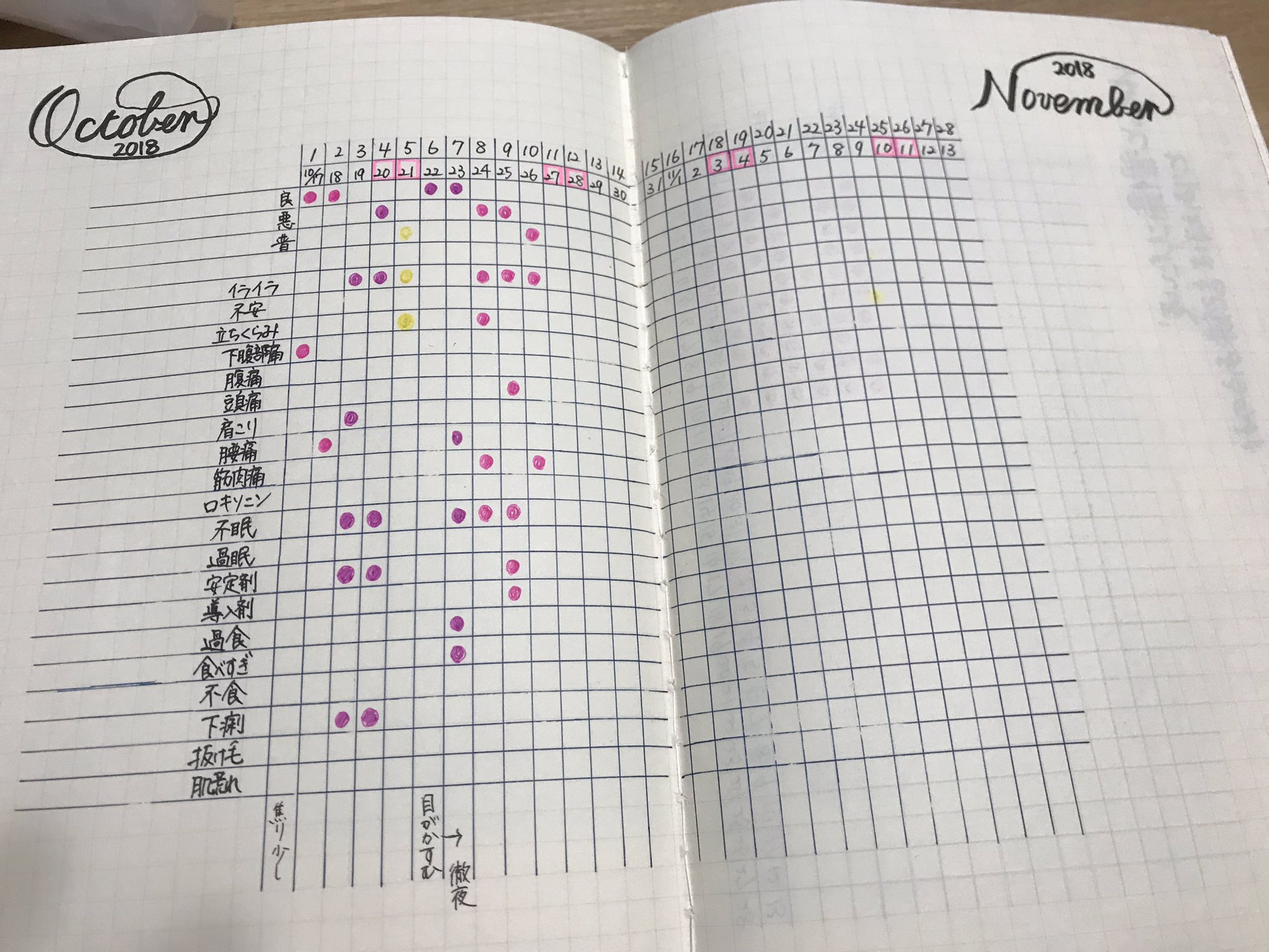 Twitter 上的 ゆう My Cycle Week2 Bujo トラッカー シンデレラノート 体調管理ノート T Co Mefhjguv8b Twitter