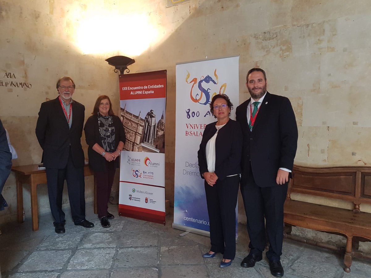 AlumniULL's tweet image. Representantes de #AlumniULL en el XXII Encuentro #AlumniEspana2018 en #Salamanca