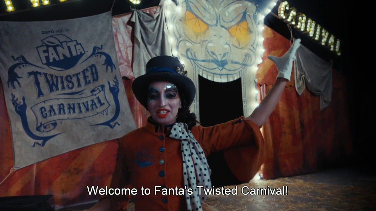RoseberyMgmt's tweet photo. Utterly terrified by client Eugenia Caruso @CARUSOEUGENIA in this #promo for @fanta #TwistedCarnival2018 (In case anyone's wondering, she's the scary one with the very white face!) Watch it HERE: https://t.co/Te1oEOBFhA
#Halloween2018 #trickortreat #EverybodyHide https://t.co/z73L22nef2