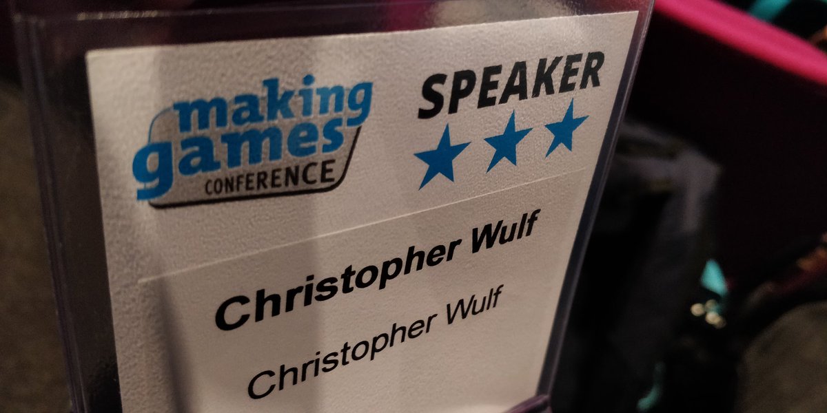 While I'm unfortunately already on my way up north, <a href="/MakingGames_de/">Making Games</a> conference is going into day 2! Thanks for having me as a speaker at the conference, I had a blast 😊 Enjoy the final hours everyone 🙌