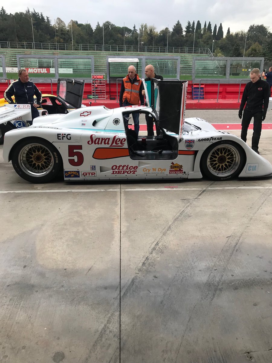 Pole position in Group C qualifying, Imola- solid 18 car field for last race of the year. Proper old school circuit