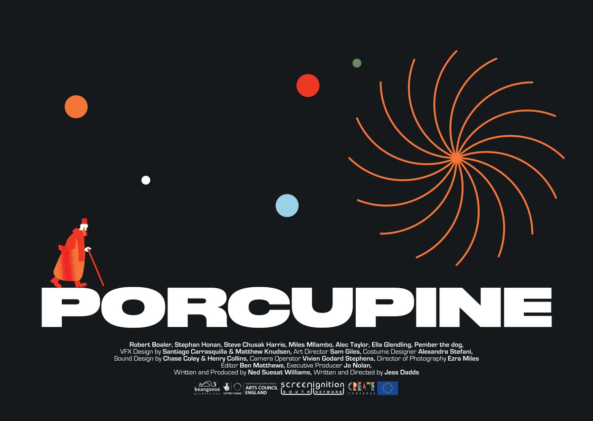 Delighted that our new short film Porcupine will have its first public screening <a href="/cinecity_bton/">CINECITY</a> <a href="/FabricaGallery/">Fabrica</a> Thanks to everyone involved! <a href="/ace_national/">Arts Council England</a> <a href="/ScreenSouth/">Screen South</a> <a href="/BeangooseProds/">BeangooseProductions</a> <a href="/ned_suesat/">Ned Suesat</a> @dreamsafariart And to Freddie Edwards for the amazing poster!
