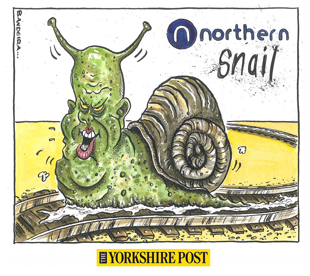 GraemeBandeira's tweet photo. @Cartoon4sale just done a @BBCPolitics gig and Grayling the Snail got a good show 👍 #NorthernFail tune in Sunday #slug #northernsnail https://t.co/acxmu3Y8G1