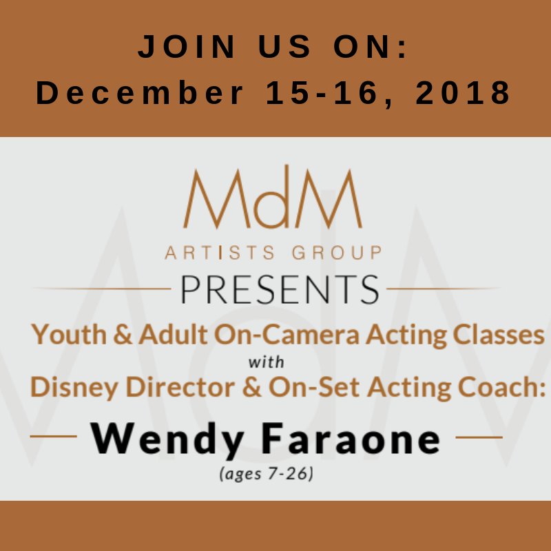 mdmtalentmgr's tweet photo. On-Camera Comedic Workshop for Ages 7-17: https://t.co/d0XQMAhJrp 
On-Camera Dramatic Workshop for Ages 7-17: https://t.co/zGglgrKubd 
On-Camera Comedic Workshop for Adults (18+): https://t.co/QBRoz4RtlK 
On-Camera Dramatic Workshop for Adults (18+): https://t.co/ceNzYnBjFc https://t.co/3fBojUnNs4