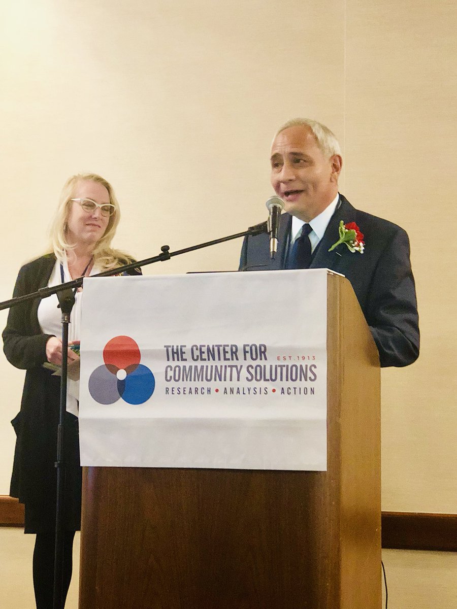 CommunitySolsED's tweet photo. Congratulations @MayDuganCenter CEO Rick Kemm for your inspiring work and for winning the #AnisfieldWolf Memorial Award at @CommunitySols #CelebrateHumanServices https://t.co/Gp7Idtgnb6