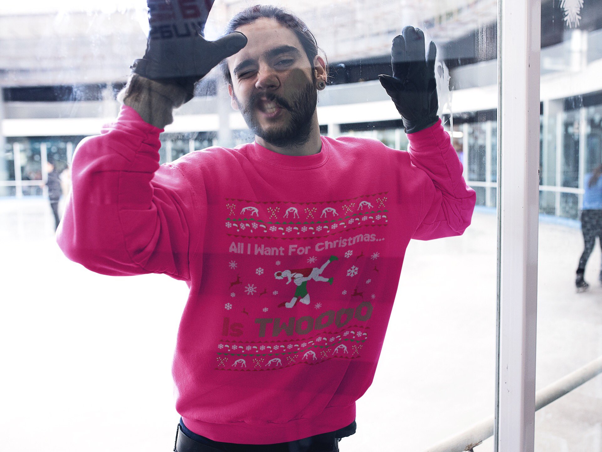 All i want for cheap christmas is two wrestling sweater