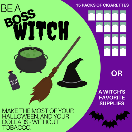 HCWyco's tweet photo. Make sure you are ready for the witching hour and make the most of your Halloween - without tobacco. Find help at https://t.co/OYQkpSrDmf https://t.co/Fj9VZCbkn9