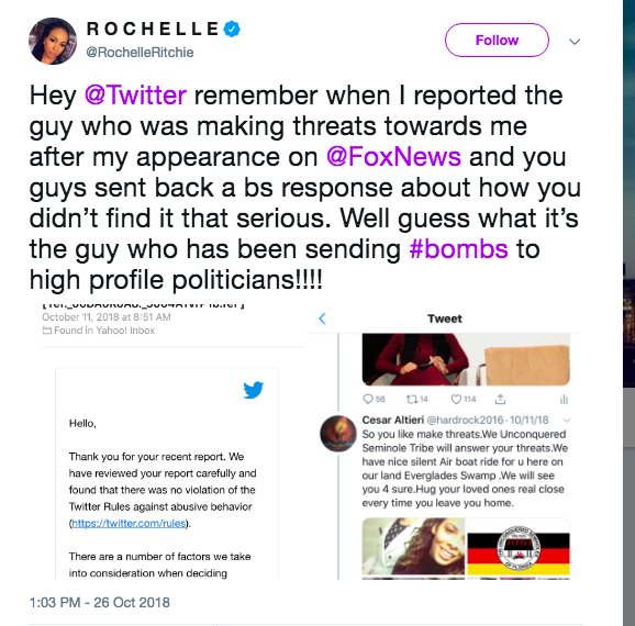 cwarzel's tweet image. given how often Twitter fails to respond to harassment reports this was inevitable, it seems.