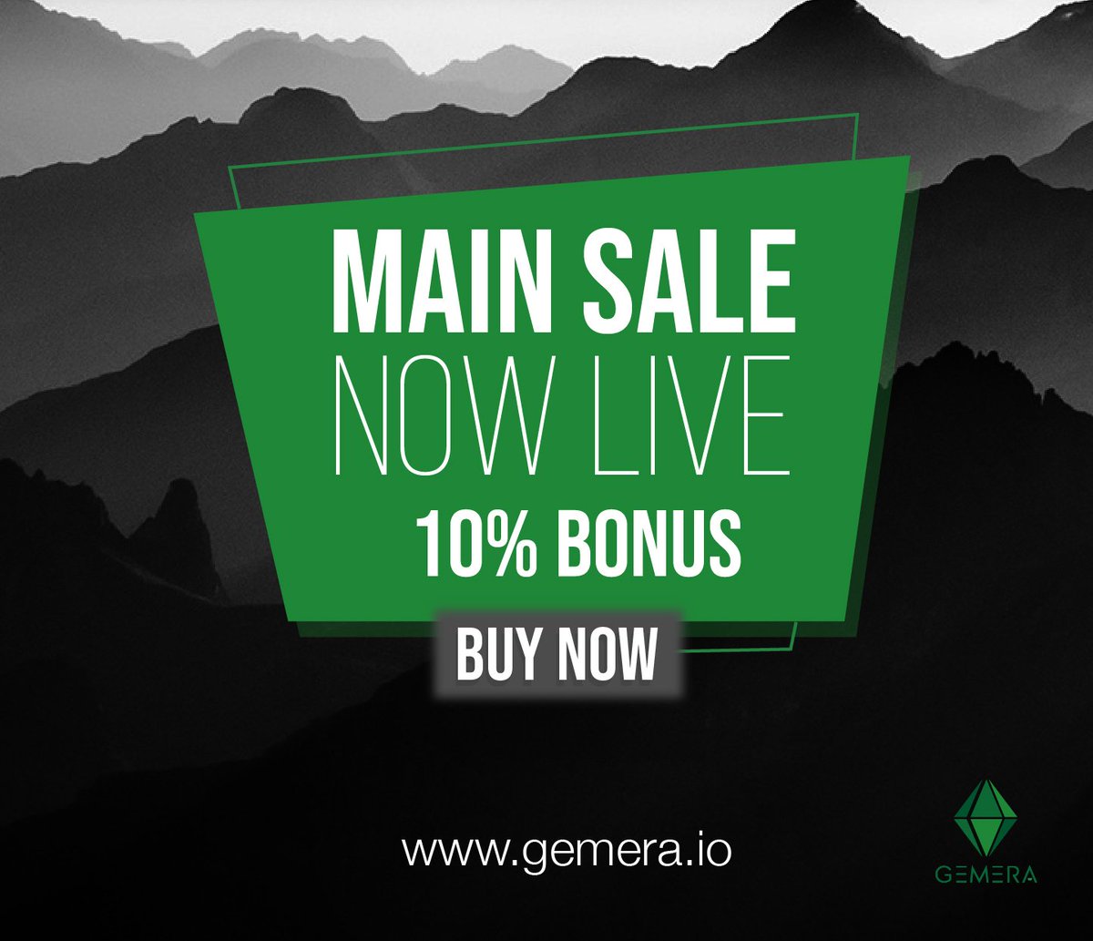 GemeraProject's tweet photo. GEMERA, a tradable, transferable and redeemable crypto-token backed by a real asset, which the project already has stored in a secure vault in Hong Kong. Buy your tokens now and join the revolution of digital assets: https://t.co/mMZpLAgev8

#angelinvestor #blockchain #ICO #BTC https://t.co/1RryiKdZfb
