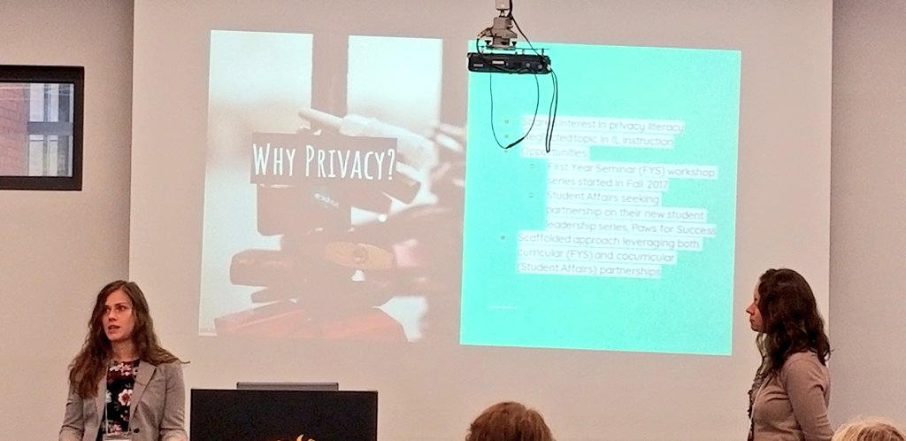 teach_research's tweet image. "Privacy Instruction From Theory to Practice" Hartman- Caverly &amp;amp; Chisholm 

#acrldvcfall18 #panoptitech