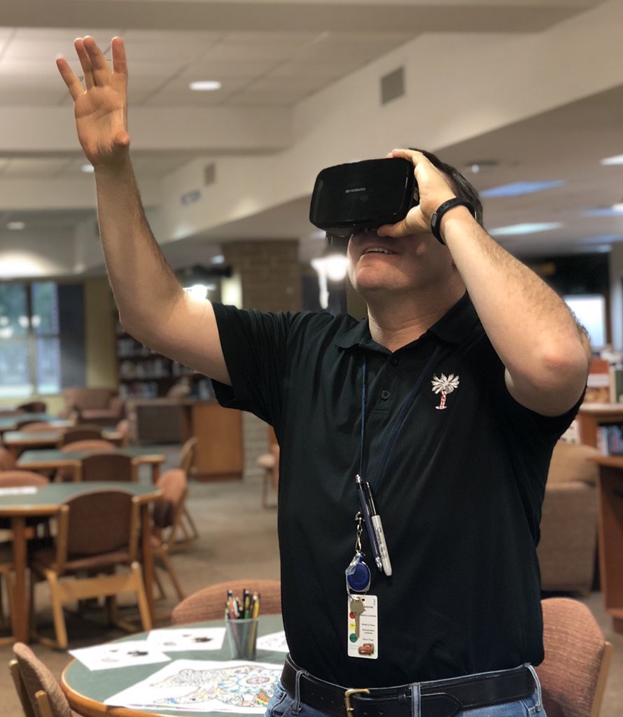 PMartinTeacher's tweet photo. Planning my first Virtual Reality lesson plan! Thanks @opus250799 for brining me back to the future! @CCSDInnovation #transformwhs @VOCALCCSD https://t.co/cecHNi5suU