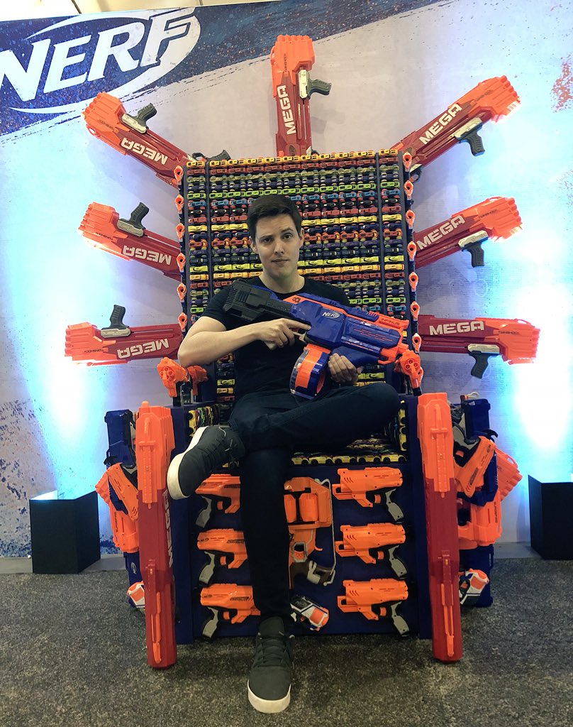 Sacriel on Twitter: "At TwitchCon? Want to try the latest @Hasbro #NERF blasters? Visit the Nerf Nation Experience in the South Hall, take on the Battle Arena, and win prizes!