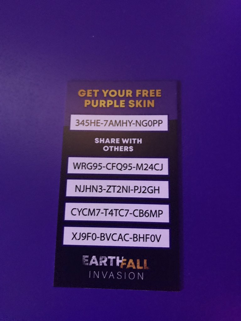 EarthFallGame's tweet image. #twitchcon is open! Make sure you check out Earthfall Invasion &amp;amp; pickup free Purple Skins!