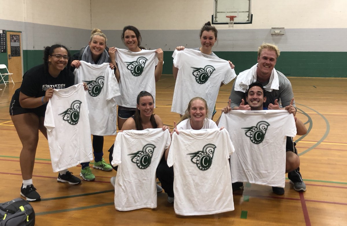 CU_Intramurals1's tweet image. Introducing our volleyball intramural champions.. the GA&apos;s!! After losing in the first set, they bounced back to take the 2nd set and then won the final game! We have @CastletonFH @CastletonMLax @CastletonWBB @CastletonSB @CastletonAlpine @CastletonWSoc being represented!!