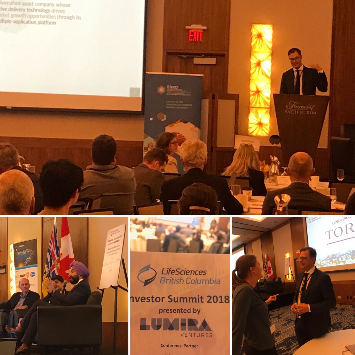 Our CEO, Dr Helliwell presented our lead product at #Lsbcevents Investor Summit by <a href="/lifesciences_bc/">Life Sciences BC</a>, @C_D_R_D, <a href="/TRIUMFInno/">TRIUMF Innovations</a> &amp; <a href="/BIOTECanada/">BIOTECanada</a> , where in a panel <a href="/NavdeepSBains/">Navdeep Bains</a> <a href="/ISED_CA/">ISED</a> discussed Health/Biosci Economic Strategy Table Report