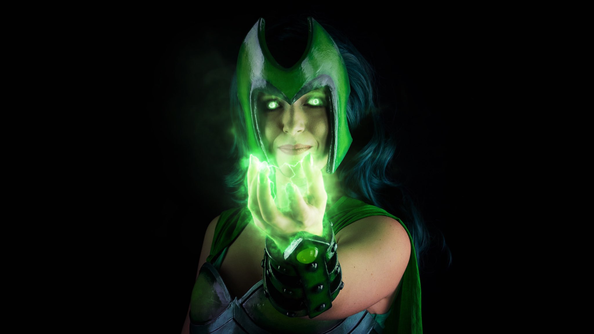 Polaris Lorna Dane X-Men The Gifted Wig Wig Cosplay Costumes Green Green