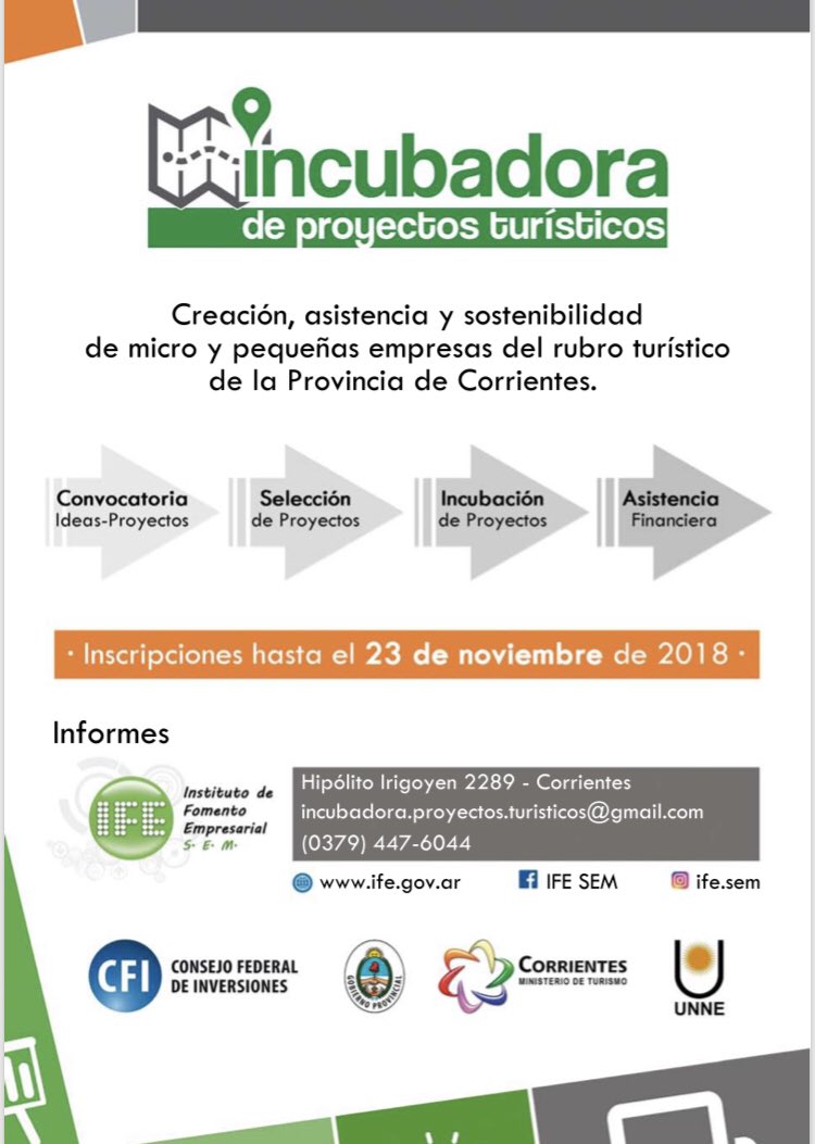 agentiaunne's tweet photo. Participando en el lanzamiento de la #Incubadora de #proyectosturisticos de @CorrientesGob @unneargentina @IfeSem https://t.co/kzfyKl9pfy