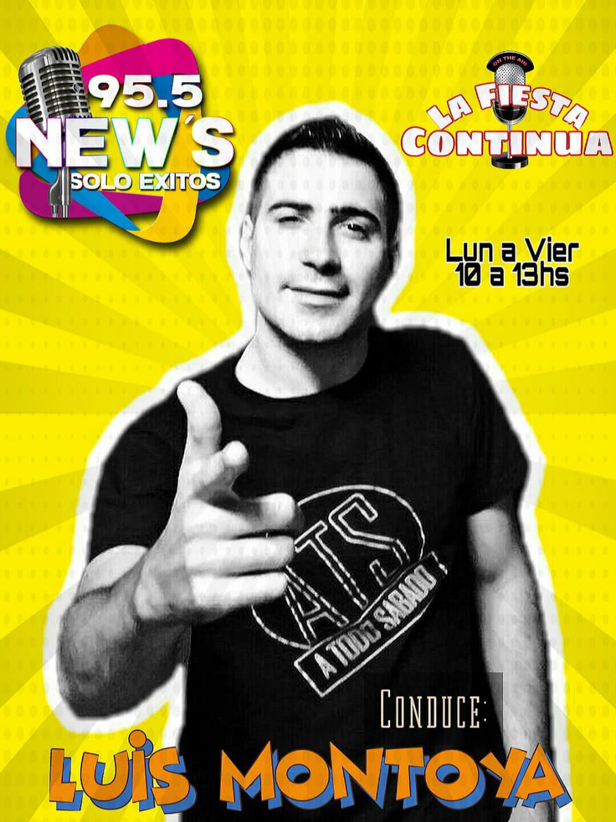Llego el vierrrrnessss👏👏 arrancamos la mañana con todo💪💪💪 #montoya_luis_gdb te acompaña con la mejor música juegos y premios en #LaFiestaContinua el programa de <a href="/diverquilmes/">DIVERSION QUILMES</a> !!!