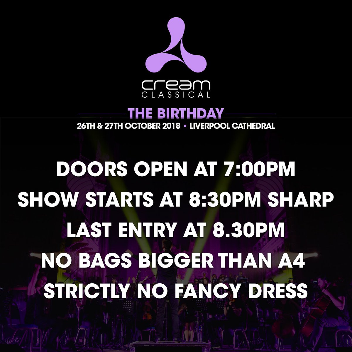 officialcream's tweet image. 📣 #CreamClassical - The Birthday!

Important customer information

See you on the dance floor!