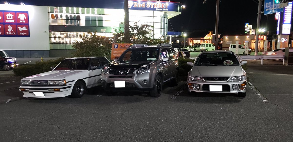 Uzivatel タクミン Na Twitteru 昨日は3台でゲーセン行ってそこから夕飯行こうとしたらワゴンrとムーブも合流して5台で夕飯行ったw やっぱり台数集まると楽しい ˊᗜˋ スバル インプレッサ インプレッサスポーツワゴン 日産 エクストレイル T31 トヨタ
