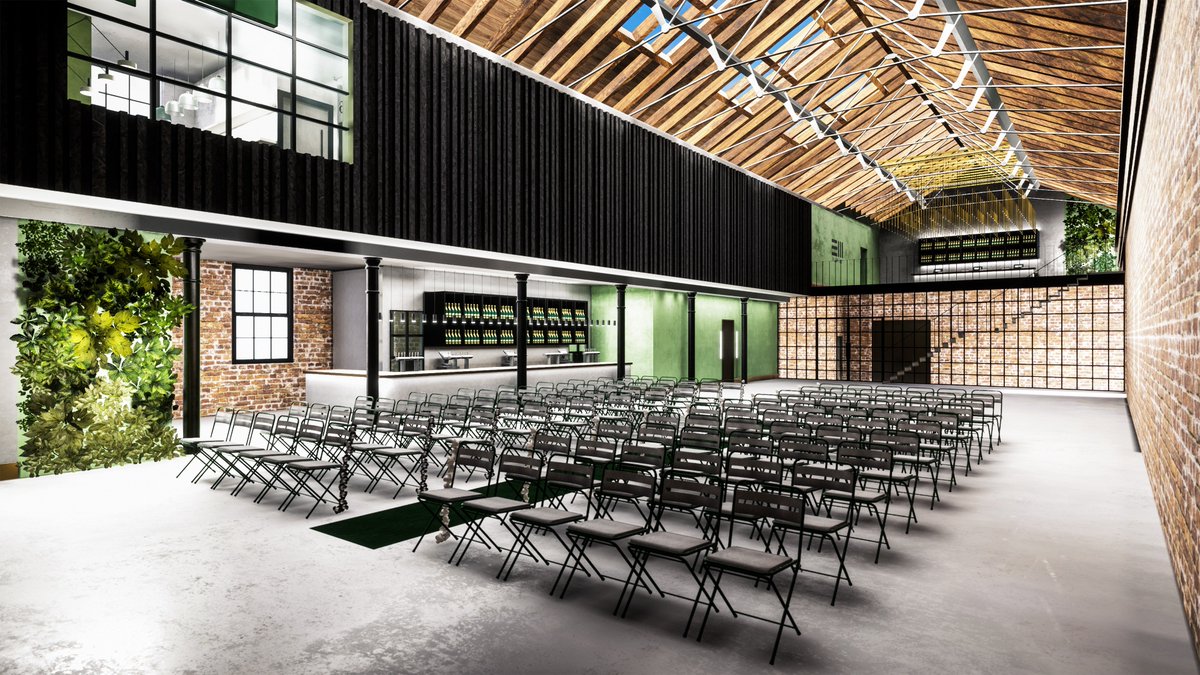 We have been working with the great team at <a href="/EngineworksGla/">The Engine Works</a> and are delighted to finally show you some of our completed renders for the interior.
This shows the main bar and largest space which will be perfect for all events 
#interiordesign #commercialinteriors #bardesign
