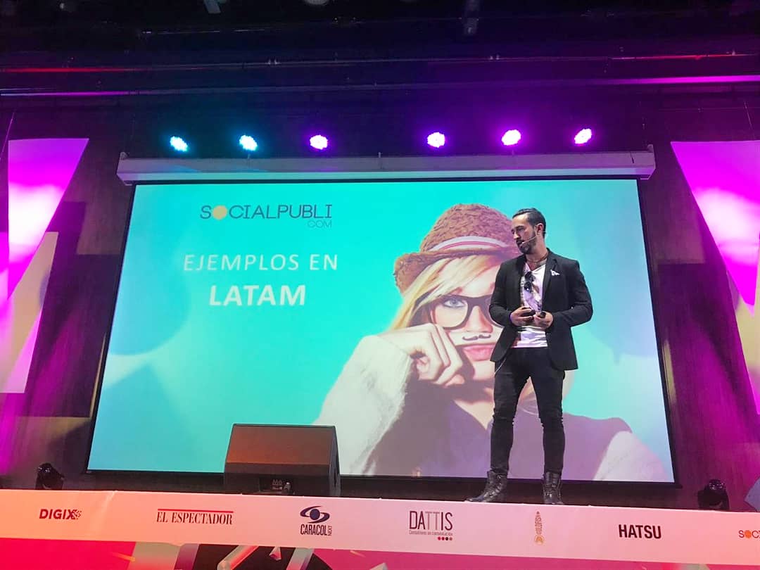 frankcooli's tweet photo. Todo un éxito el lanzamiento oficial de @socialpubli_es Colombia durante el evento #influence18 en #bogota 🤘🏼 https://t.co/AcZspVhAOf