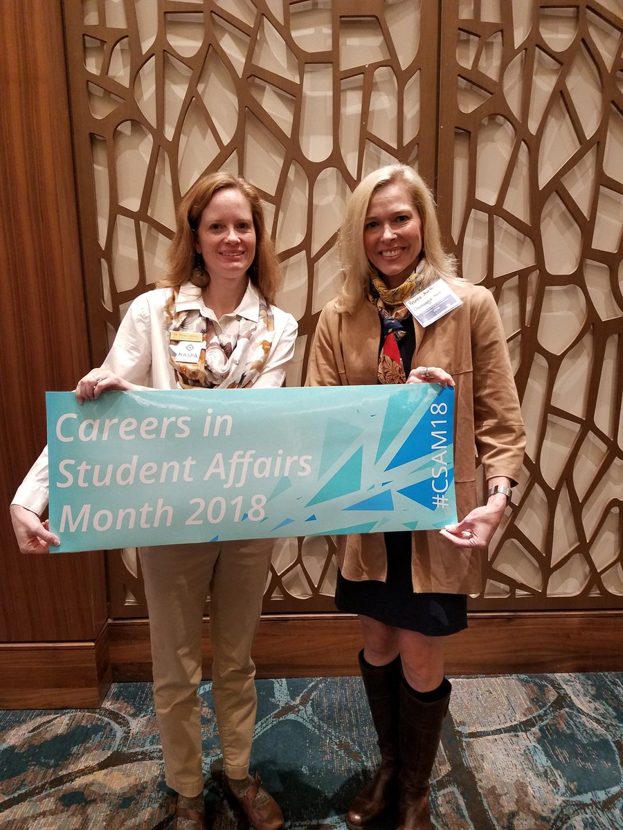 DrLeming's tweet image. Careers in Student Affairs month highlighted through co-sponsor with NASPA Region III at our Technical and Community College Symposium.  #NASPAReg3 #CSAM18