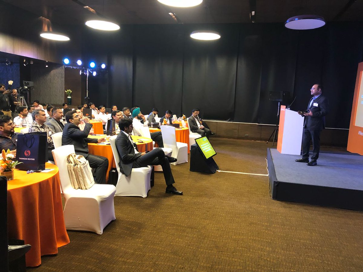 hedeparesh's tweet photo. Its housefull where we  launch today in Delhi #proTRadeWeb and #proTRadeDesktop, our new #NextGenTradingInterface for the Sell Side brokers, a design that facilitates a simple and easy journey for the customer to execution of his/her trade #ThomsonReutersOmnesys @Gautam_S_Verma https://t.co/ad0WipI2Bm