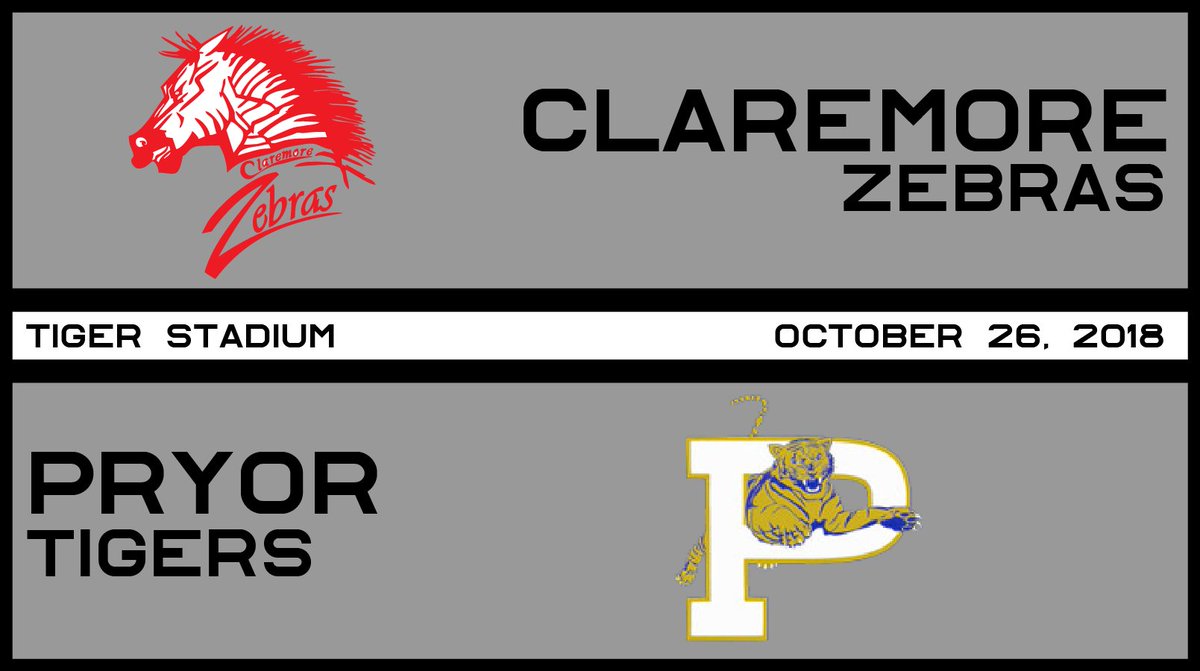 CZebrasTV's tweet photo. Claremore football vs Pryor tonight! We will start live streaming at 6:55 pm. https://t.co/LcwfRGdEfq